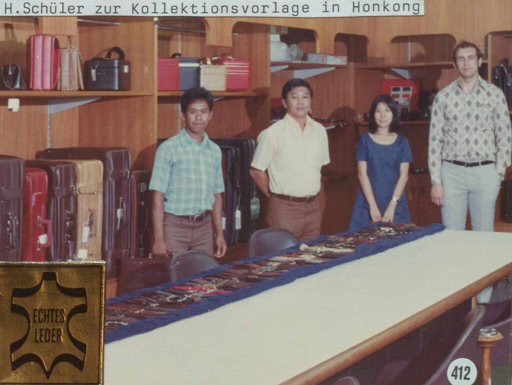 Hepco apprentices in Hong Kong in 1962. Hong Kong was already the most important trading center in Asia at the time.